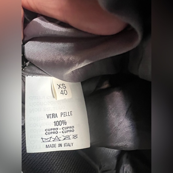 S.W.O.R.D Italy Lucca Washed Silver Lambskin Leather Bomber Jacket XS IT40 $750 - Picture 5 of 8